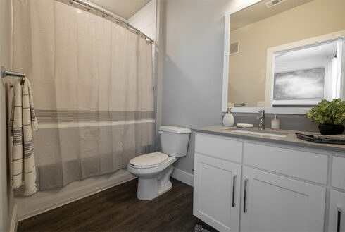 Bathroom with a tub