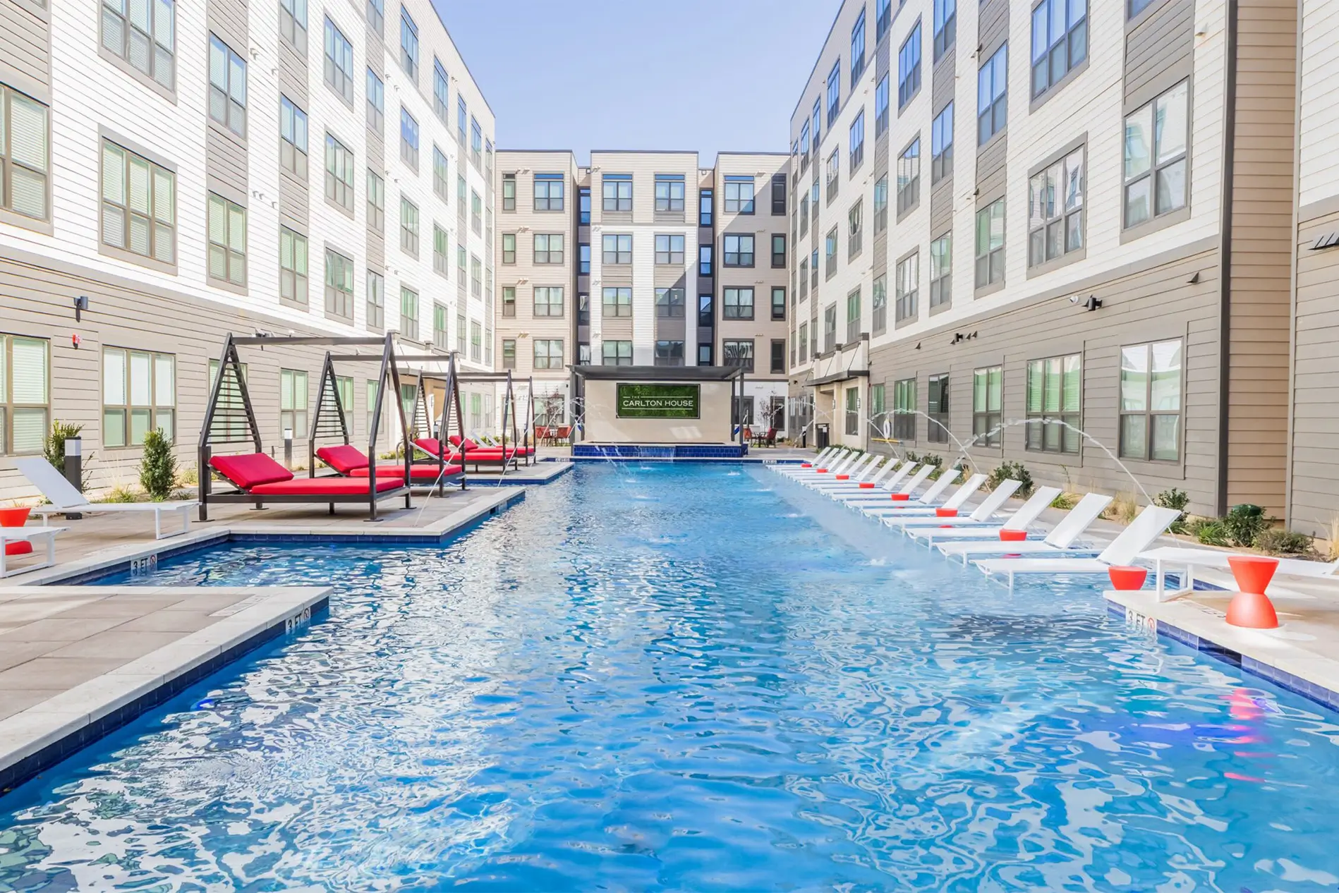 resort style pool at the Carlton House